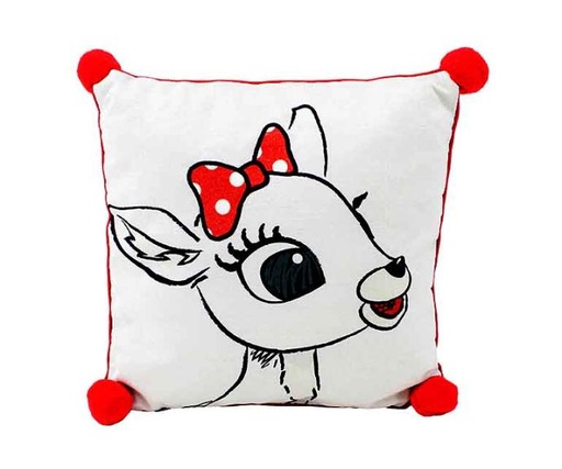 [528660] 81115X-PILLOW,14" X'MAS CLARICE