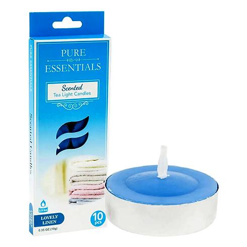 [531876] DV-37978-CANDLE TEALIGHT , 10PK LOVELY 12/PK