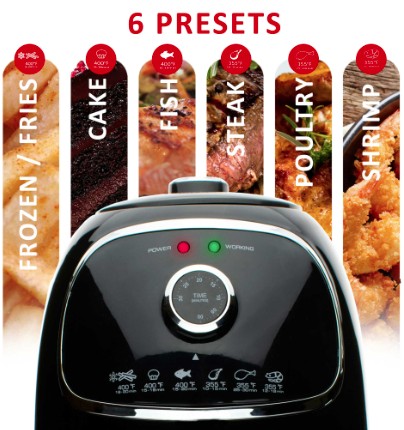 AF-202BK - BRENTWD 2.0 QT. AIR FRYER 1200W-cETL-B