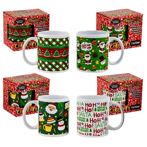 81560X-MUG,11oz/320ml CERAMIC XMAS 4A