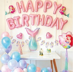 [494342] Disney Little Mermaid Birthday Balloon Set