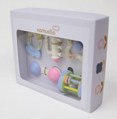 [494574] ABS Pastel Rattles Baby Toy Set of 5