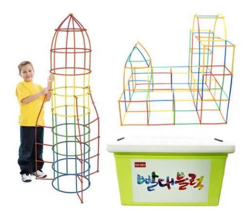 [494634] Educational Building Toy 300 Straws w/200 Connectors